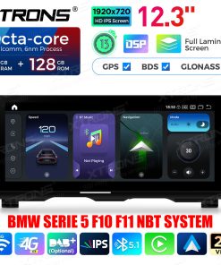 AUTORADIO ANDROID 8/128GB BMW SERIE 5 F10 F11 2013-2016 NAVI CARPLAY NBT SYS