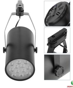 FARETTO FARO LED A BINARIO SCORREVOLE ALTA LUMINOSITA’ 3W 9W 12W BIANCO FREDDO
