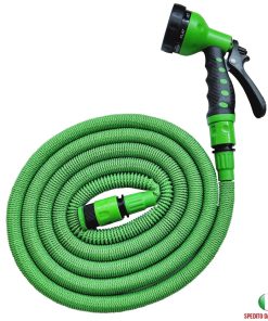 TUBO DA GIARDINO ALLUNGABILE ESTENSIBILE PISTOLA ANNAFFIATORE 7,5 15 22,5 30M
