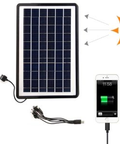 PANNELLO SOLARE USB 5V 12W CARICABATTERIE SOLARE PORTATILE POWER BANK CAMPEGGIO
