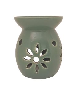 Brucia Essenze in Ceramica Flower Verde