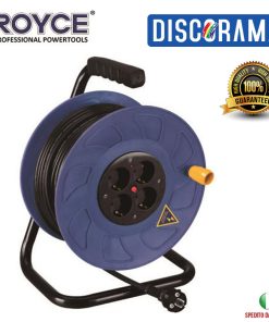 PROLUNGA AVVOLGICAVO ELETTRICO 4 PRESE CAVO 40 METRI ROYCE RCR-50 ALTA QUALITA