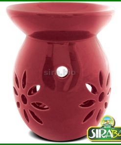Brucia Essenze in Ceramica Flower Rosso