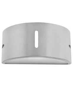 Applique da parete Donatello Grigio chiaro IP54 1 x E27 Novaline