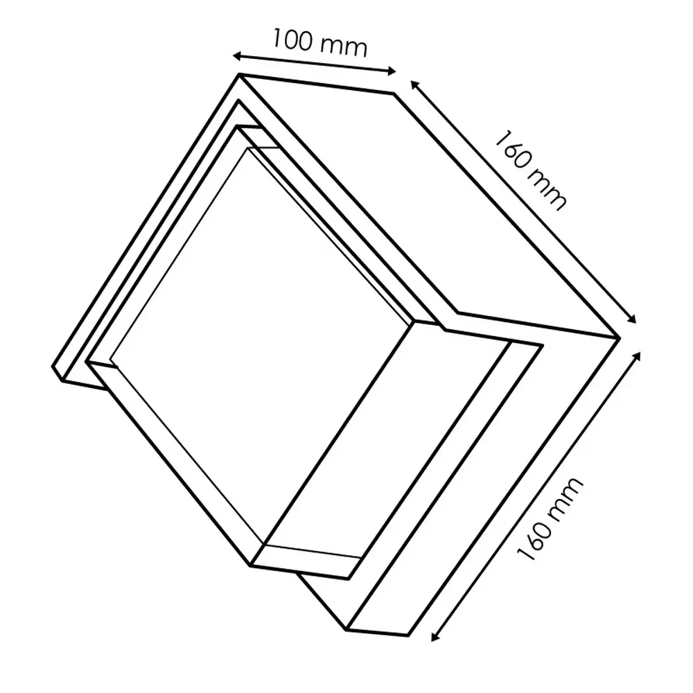 Applique Led da parete Cinza 12W Nero IP65 CCT Temperatura colore regolabile M LEDME - immagine 4