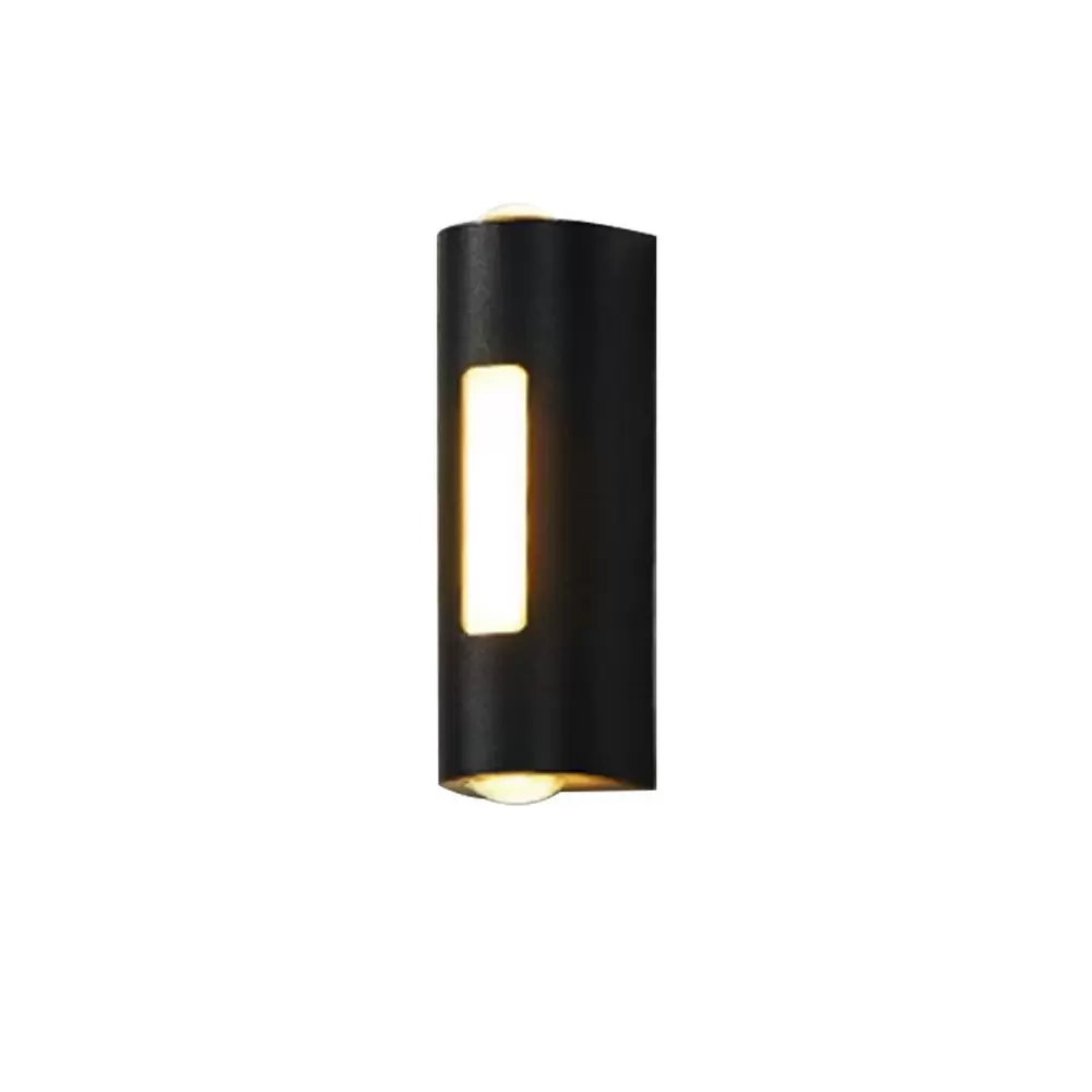 Applique Led da parete Lounge 10W Nero IP54 Bianco caldo 3000K M LEDME - immagine 3