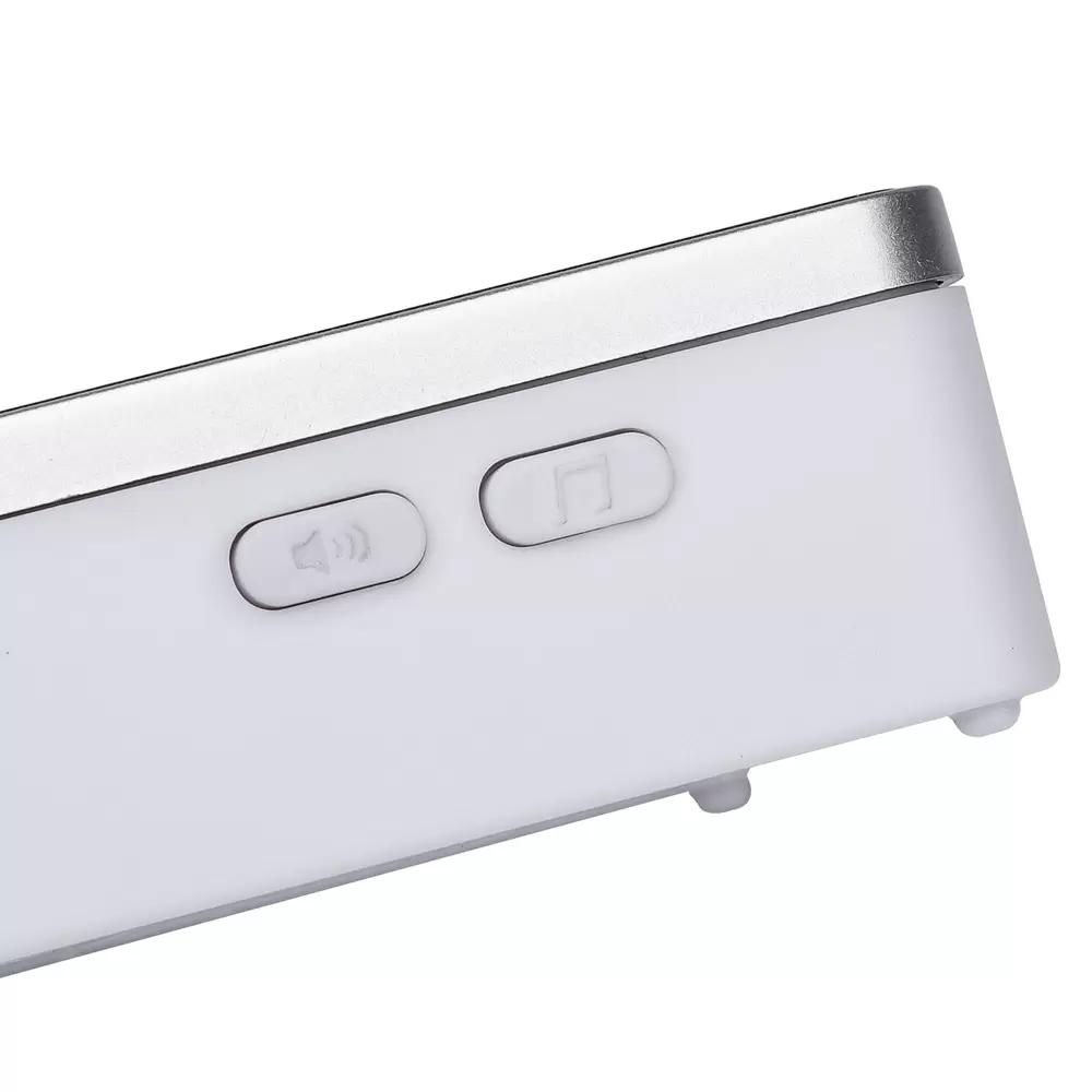 Campanello senza fili Aigostar da esterno a batteria 1 pulsante e 2 riceventi colore argento - immagine 3