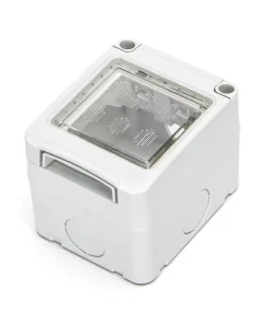 Cassetta esterna impermeabile 2 moduli custodia IP55 per pulsanti compatibile anche con BTicino Livinglight