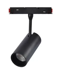 Faretto Led da binario magnetico 16mm 10W nero orientabile Bianco caldo 3000K M LEDME