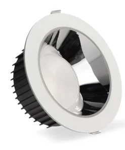 Faretto Led da incasso 30W Rotondo Cornice bianca Apertura 60 gradi Bianco caldo 3000K M LEDME