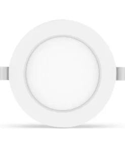 Faretto Led slim da incasso 6W Rotondo Cornice bianca Apertura 100 gradi Bianco freddo 6500K Aigostar