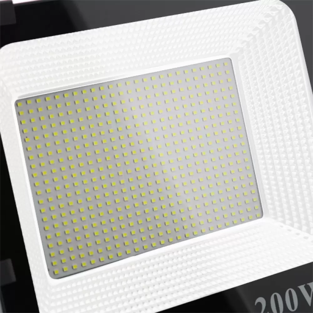 Faro proiettore Led 200W Nero da esterno IP65 Bianco Freddo 6000K M LEDME - immagine 2