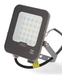 Faro proiettore Led 20W Nero da esterno IP65 Bianco freddo 6000K M LEDME