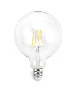 Lampadina Led a Filamento E27 G125 a globo 8W Bianco neutro 4000K Neos
