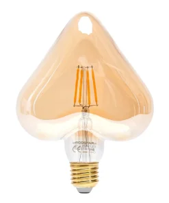 Lampadina Led Cuore Vintage a Filamento E27 a 4W decorativa Bianco caldo 1800K Aigostar