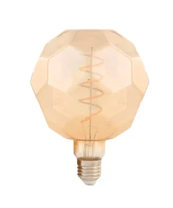 Lampadina Led Esagoni Vintage a Filamento G125 E27 a 4W decorativa Bianco caldo 2300K M LEDME