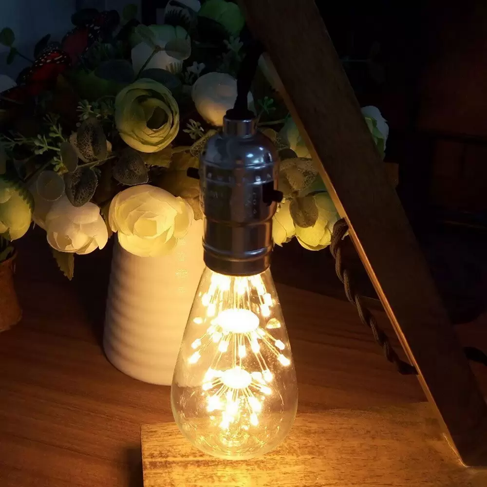 Lampadina Led Fuochi d’artificio E27 ST64 1,8W decorativa Bianco caldo 1800K Aigostar - immagine 3