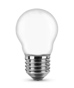 Lampadina Led Opaca a Filamento E27 G45 a sfera 4W Bianco caldo 2700K Novaline