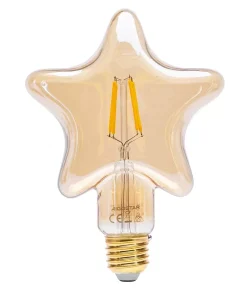 Lampadina Led Stella Vintage a Filamento E27 a 4W decorativa Bianco caldo 1800K Aigostar