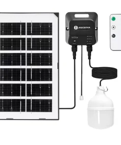 Lampadina Led T100 35W con pannello solare IP65 Bianco freddo 6500K Aigostar