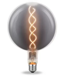 Lampadina Led Titanio Fumé a Filamento E27 G200 8W decorativa Bianco caldo 2200K Novaline