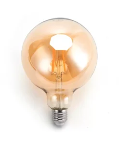 Lampadina Led Vintage a Filamento E27 G125 a globo 6W Bianco caldo 2200K Aigostar