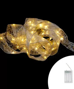 Nastro toulle argento 5 metri da 50 Microled a batteria Wisdom