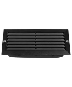 Plafoniera da esterno ad incasso Canaletto Nera 1 x E27 IP44 Novaline