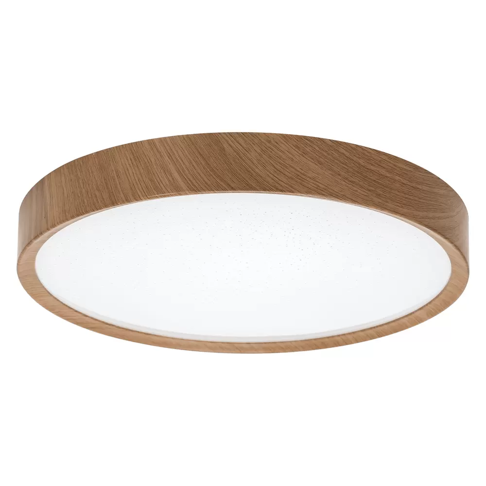 Plafoniera Led 24W Cornice marrone rotonda Bianco freddo 6500K Aigostar