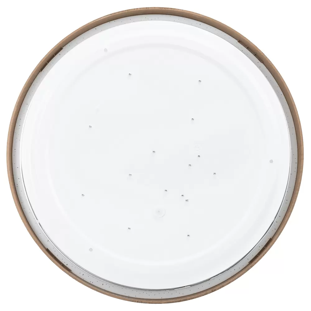 Plafoniera Led 24W Cornice marrone rotonda Bianco freddo 6500K Aigostar - immagine 3