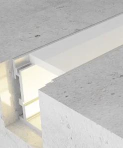 Profilo Led da pavimento esterno Ufeg per strisce Led 12-24V da incasso 2 metri in alluminio M LEDME