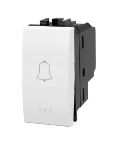 Pulsante Campanello 16A bianco compatibile anche con BTicino Livinglight
