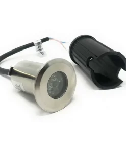 Segnapasso carrabile Led 3W da incasso Rotondo Argento satinato IP68 Bianco caldo 3000K Wisdom