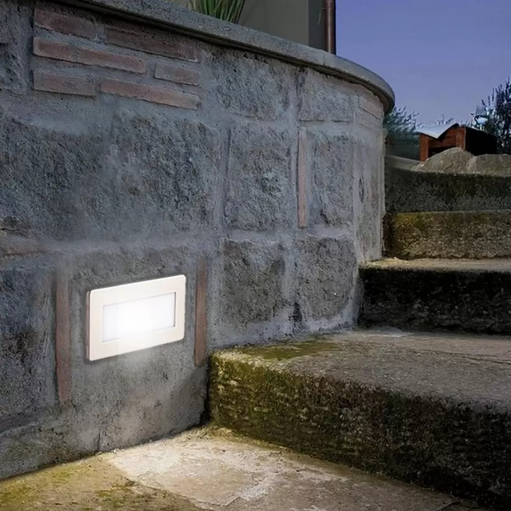 Segnapasso Led 3W da incasso per scatola 503 CCT temperatura colore regolabile Wisdom - immagine 2