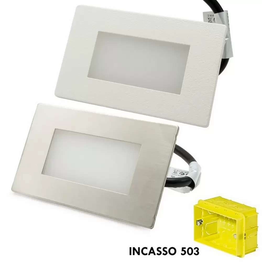 Segnapasso Led 3W da incasso per scatola 503 CCT temperatura colore regolabile Wisdom
