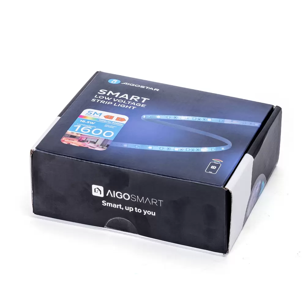 Striscia Led Smart 12V 16,5W 5 metri WiFi RGB CCT luce regolabile e dimmerabile Aigostar - immagine 7