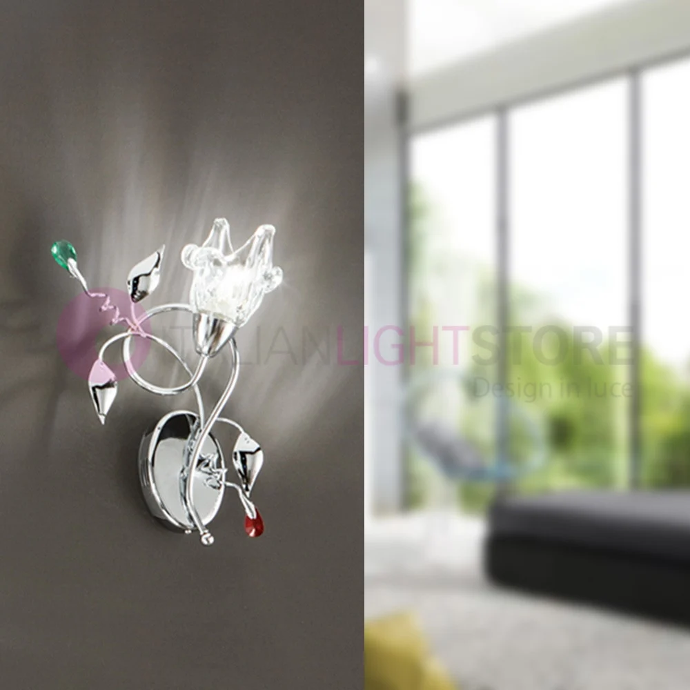 ADELE Lampada a Parete Applique dx Cromato Moderno - immagine 2